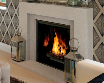 The Contemporary Series CUBE Cast Stone Mantel